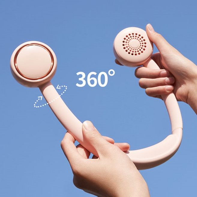 알보라다 넥스톰 넥밴드 휴대용 선풍기 크림화이트 ABNC001