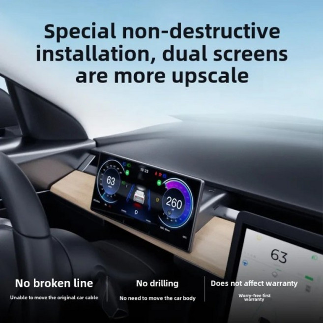 새로운 8.9인치 헤드업 디스플레이 테슬라 호환 HUD 지원 OTA 카메라 2016-2024 3 신형 3/Y 하이랜드 카플, 01 RHD tesla 호환 3