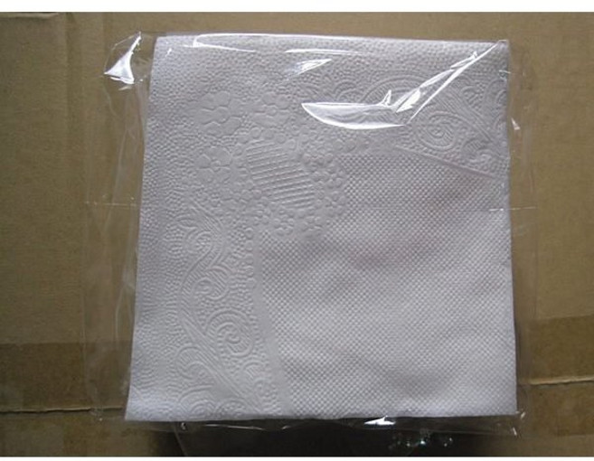 紫玫瑰9吋高級細紋餐巾紙 牛排館簡餐店西餐廳專用, 36個, 單層, 白, 100個裝