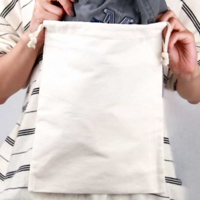 무지 복조리파우치 린넨파우치 파우치가방 스트링파우치