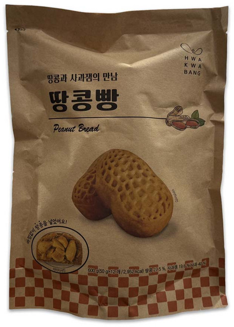 화과방 사과잼이 들어간 땅콩빵 코스트코 신상간식, 12개, 50g