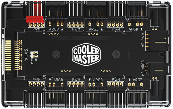쿨러마스터 ARGB AND PWM HUB 팬허브 5V RGB허브