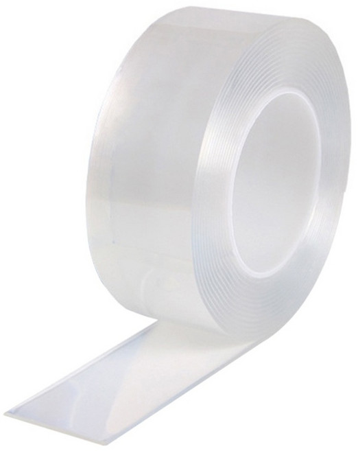 原生良品 透明壓克力奈米無痕防水萬用雙面膠帶 3m x 2cm, 1捲