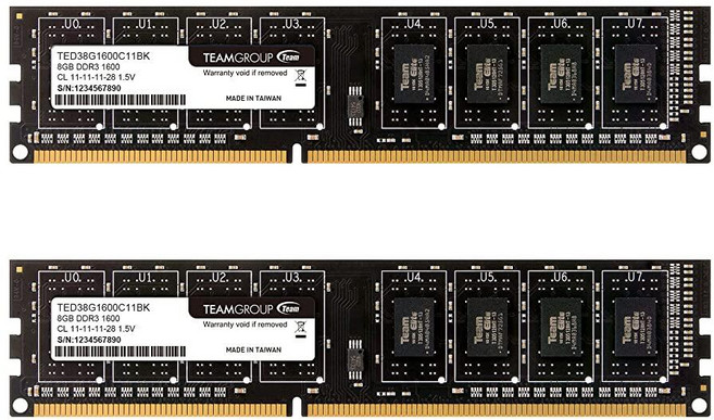 TEAMGROUP Elite DDR3 16GB 키트 (2 x 8GB) 1600MHz (PC3-12800) CL11 언버퍼드 Non-ECC 1.5V UDIMM 240핀 PC 컴, TEAMGROUP Elite DDR3 16GB 키트 (
