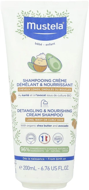 몸관리하세요 겨울입니다 Mustela 유아용 엉킴 방지 및 영양 공급 크림 샴푸 길고 웨이브 또는 컬이 있는 모발 200ml(6.76fl oz) 특별관리진행, Mustela유아용엉킴방지및영양공급크림샴푸길고웨이브또는 - 쿠팡