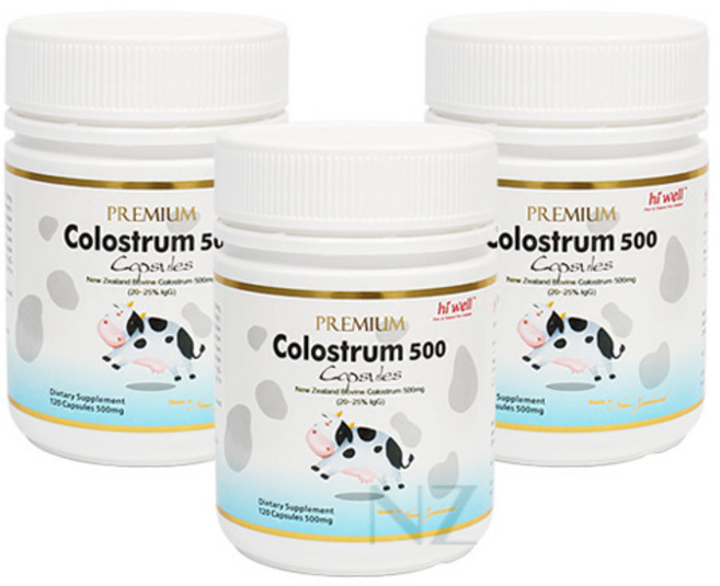 [하이웰]프리미엄 초유 500 120캡슐 3개 세트 뉴질랜드 건강식품 [10만원 이상 사은품증정], 수량, 120정