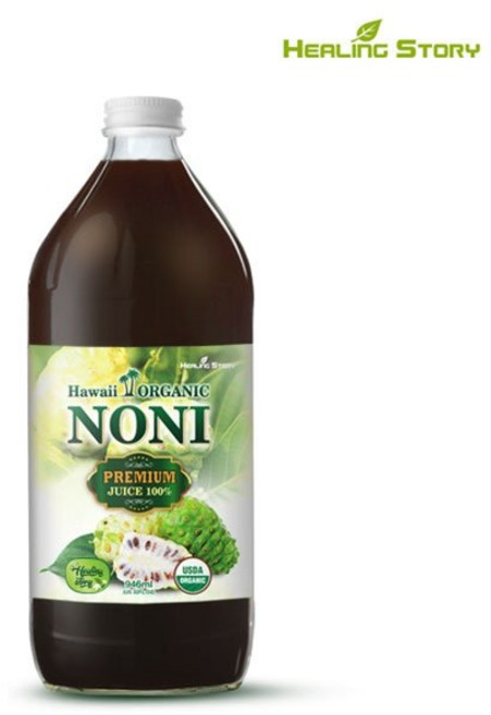 힐링스토리 하와이 유기농 노니 주스 100% + 쇼핑백, 946ml, 1개