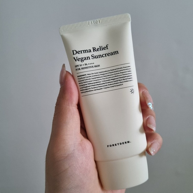 포레덤 더마 릴리프 비건 무향 무기자차 선크림 SPF50+ PA++++, 50ml, 1개