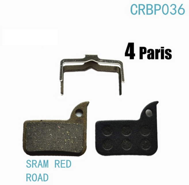 자전거 세미 메탈 유압 디스크 브레이크 패드 SRAM HRD 레드 에탭 포스 22 CX1 라이벌 S700 B1 레벨 ULT/TLM용 4 쌍, CRBP036, 1개