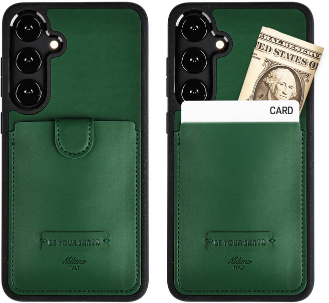 비유어산타 심플한 카드수납 이태리 원단 갤럭시 S23 울트라 s23 플러스 리얼세이프 밀라노