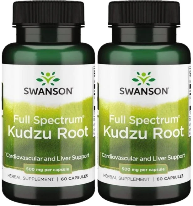 스완슨 칡 뿌리 500mg, 2팩, 60정, 60정 - 쿠팡