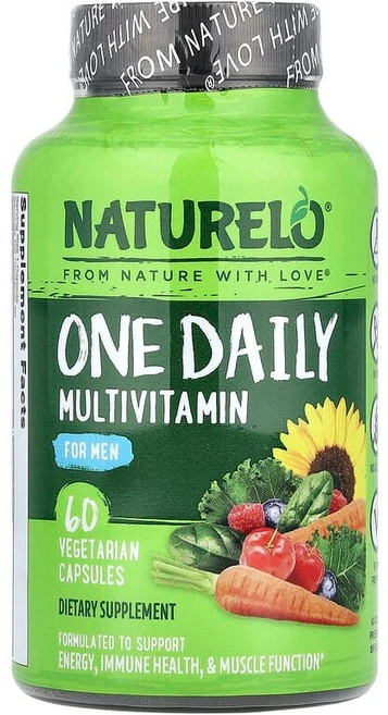 NATURELO 원 데일리 종합비타민 남성용 베지 캡슐 60정 NAU-62802, 1개 - 쿠팡