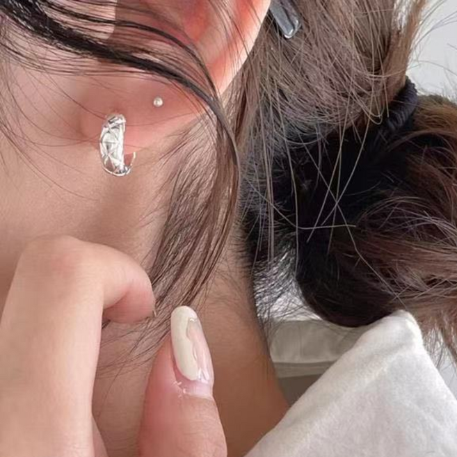 지엔스 실버925 샤인퀼트 은귀걸이