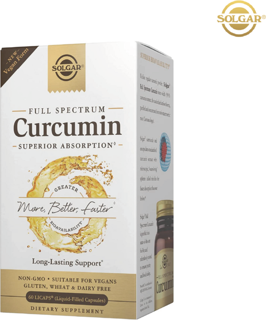 Solgar Full Spectrum Curcumin 솔가 커큐민 40mg 60정, 1개