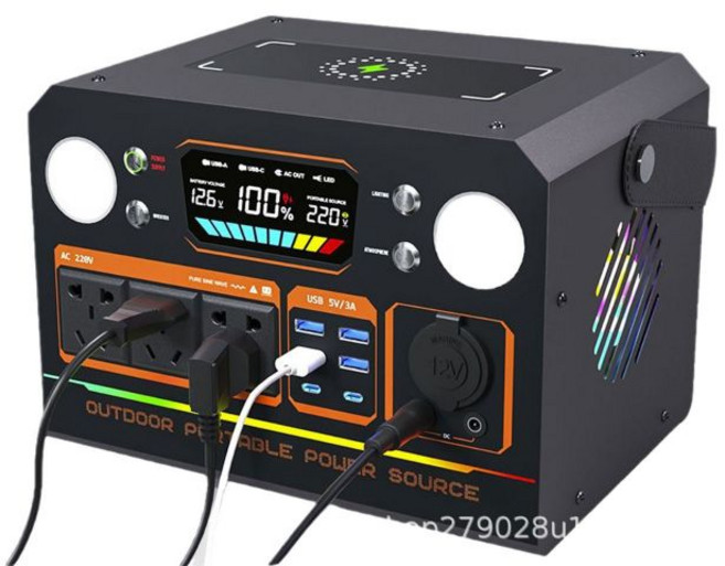 파워뱅크 220V 올인원 캠핑용파워뱅크 캠핑용배터리 대용량 초대용량 보조배터리 휴대용 전원 차박, 1500w 1800Wh