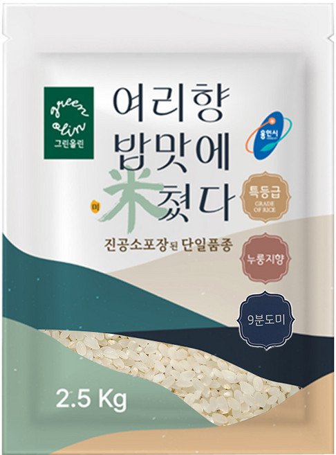 2025년산 특등급 여리향 9분도미 10kg (2.5kg x 4봉), 1개