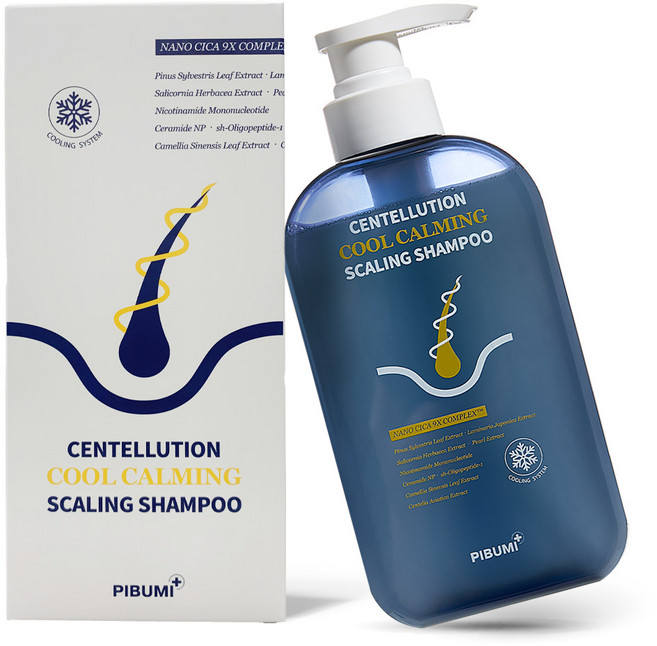 피부미 쿨링 탈모 기능성 비듬 가려움 증상 완화 두피 스케일링 샴푸 / 청소년 사춘기 뾰루지 냄새 완화, 1개, 500ml