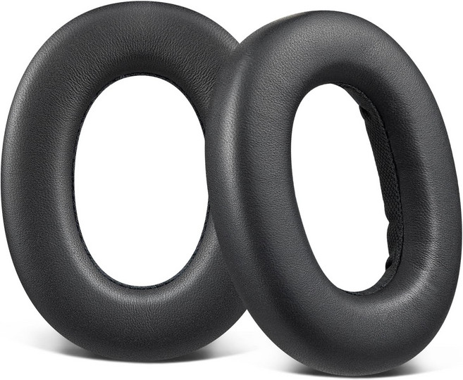 SOULWIT 양가죽 교체용 이어패드-호환 모델 Bowers & Wilkins 바워스 앤 윌킨스 PX7 오버이어 헤드폰용 고밀도 소음 차단 폼 1쌍, LS Black, 1개