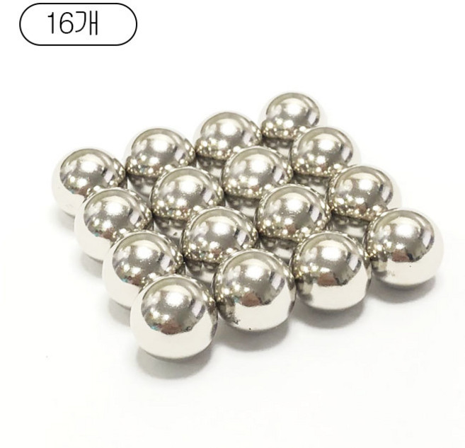 네오디움 볼자석 [제이스마그네트], 16개, D 12mm