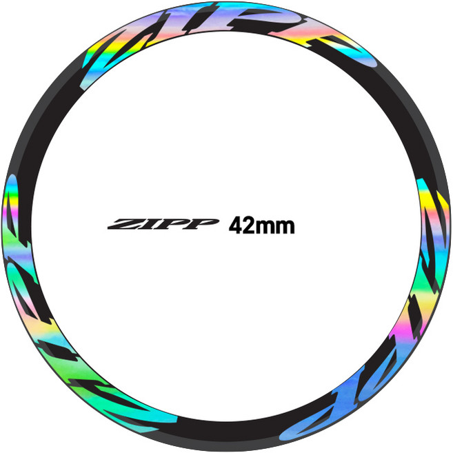 자전거 휠 데칼 스티커 짚 Zipp 42mm 12장 1set, 1세트, 홀로그램
