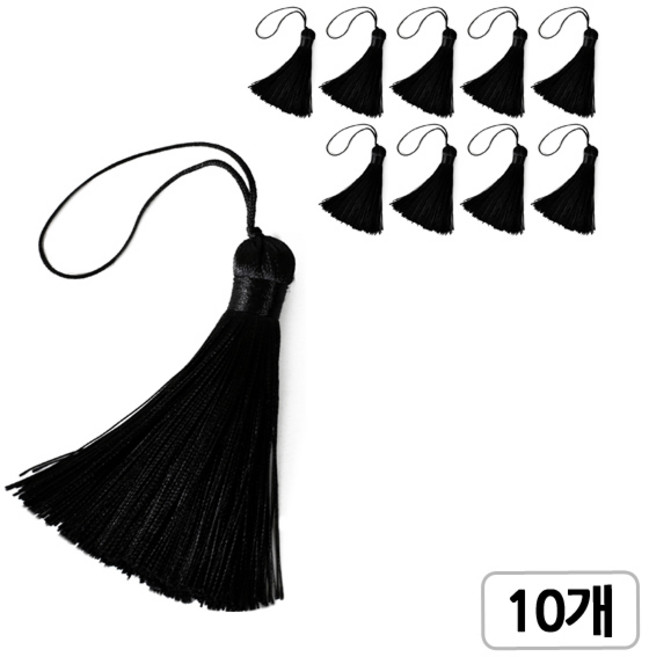 [모핸] 매직자수 태슬, 29.블랙, 10개