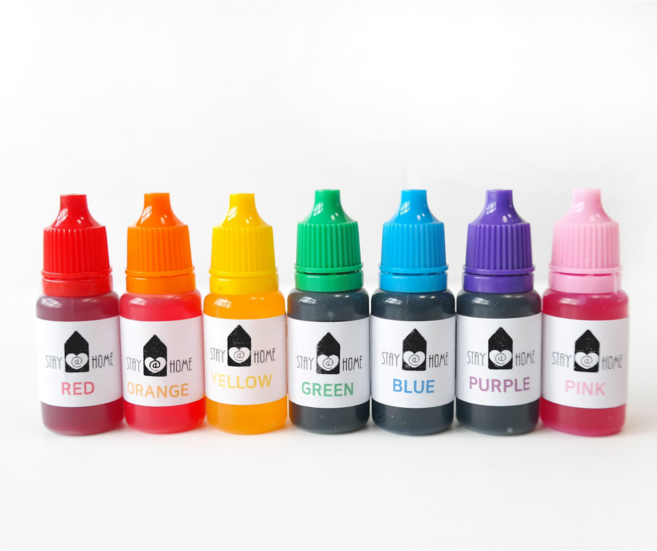 스테이앳홈 디퓨저 색소 슬라임색소 7종 10mlx7개, 1세트