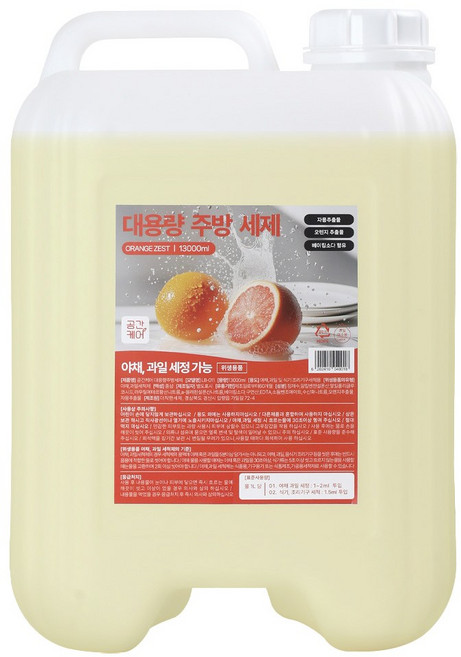 공간케어 대용량 주방세제, 1개, 13L