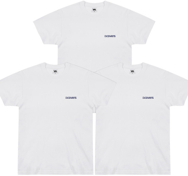 [디커버스] 1+1+1 DCOVERS 반팔 티셔츠 20수 면티 3장