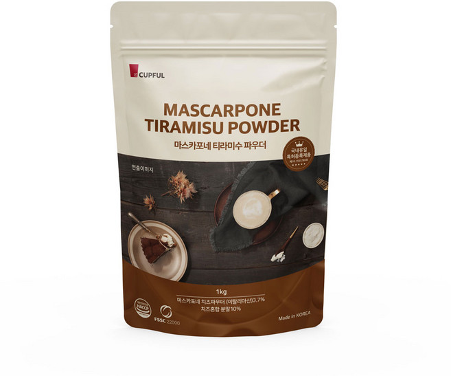 컵풀 마스카포네 티라미수 파우더, 1kg, 1개입, 1개