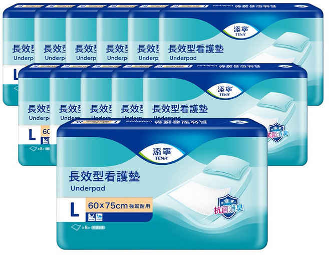 테나 성인용기저귀 위생매트 8팩 x 12팩 / 안심 깔개 매트 침상용 환자용 요양원 깔개용, FREE(onesize), 8개입