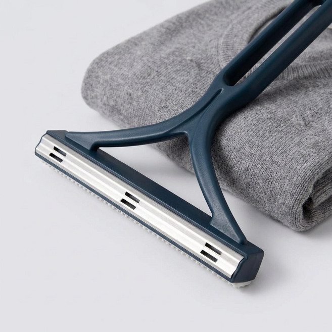 브로키 2in1 멀티 니트 옷 보풀 제거기, 네이비, 양면사용