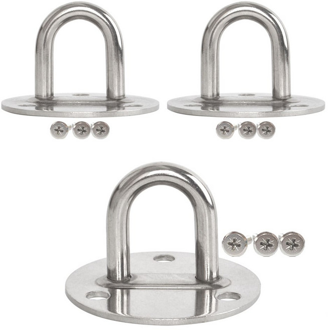 스텐다용도걸이 U형 특대, 실버, 3세트