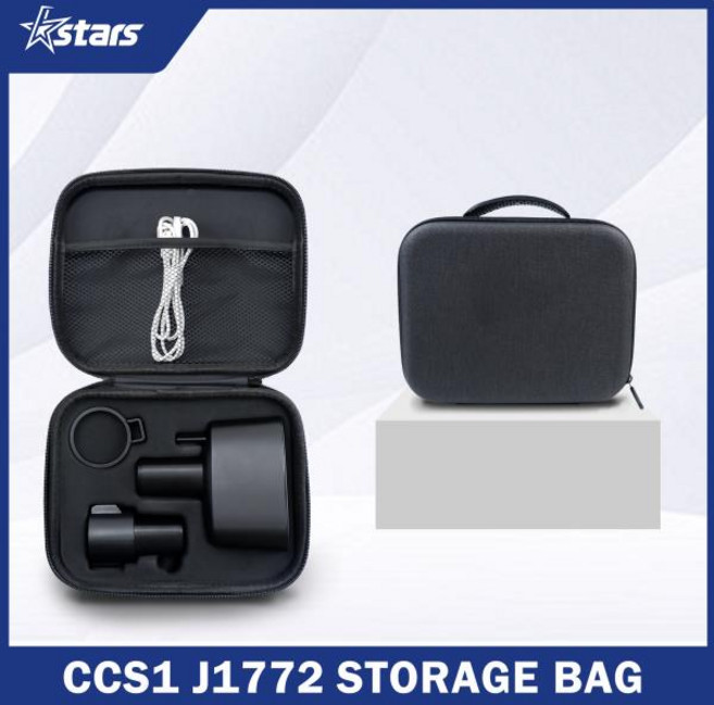 테슬라Tesla CCS1 J1772 충전기 어댑터 보관 가방 전기 자동차 충전 액세서리 용 편리한 여행용 케이스 방, 1개