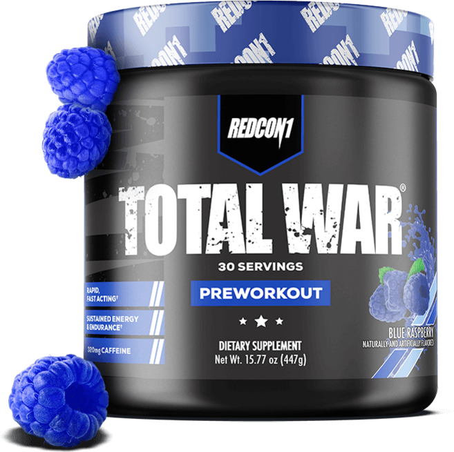 Redcon1 TOTAL WAR 토탈 워 30서빙, Blue Raspberry, 1개, 447g
