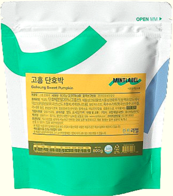 민트라벨 고흥단호박 파우더 800g, 1개, 1개입