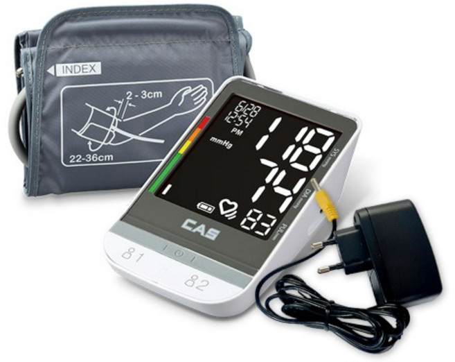 카스 자동 전자 혈압계 MD-2540 + 어댑터 혈압측정 팔뚝형 혈압계, 1세트