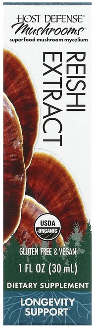 Host Defense 버섯 유기농 영지버섯 추출물 30ml(1fl oz), HostDefense버섯유기농영지버섯추출물30ml1fl, 1개, 30ml - 쿠팡