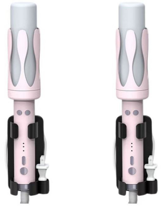 엑스비지 무타공 고데기 거치대 1+1, 1세트, 블랙