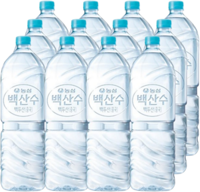 농심 백산수 무라벨, 24개, 2L