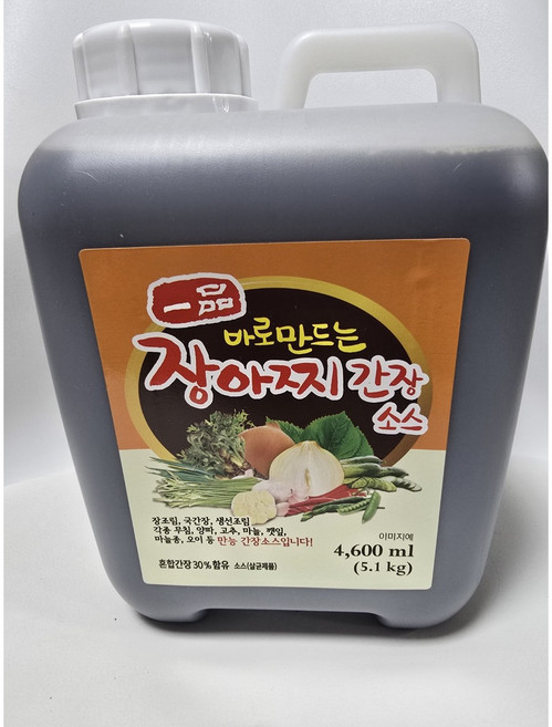 광야식품 일품 장아찌간장 만능소스 간편소스 대용량 4600ml, 1개, 4.6L