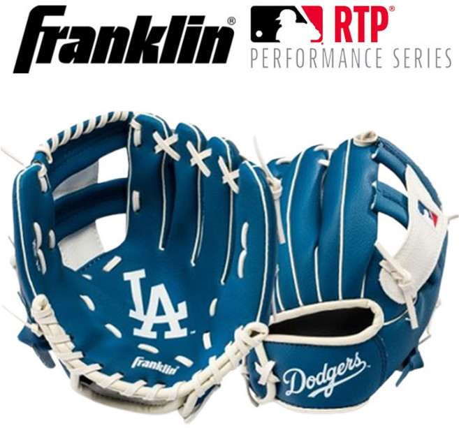 프랭클린 엠엘비 엘에이다저스 주니어 글러브 우투용 76099F19, 블루, 1개