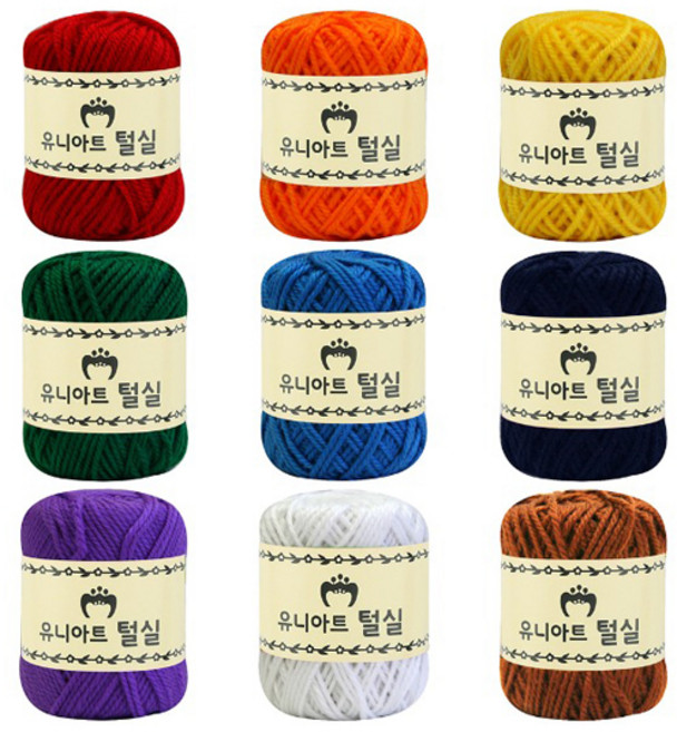 [코리아스퀘어] 유니아트 1500 털실 뜨개용실 만들기재료, 1개, 유니아트 1500 털실 45g 진분홍