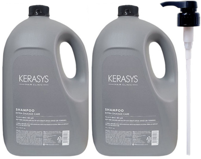 케라시스 엑스트라 데미지 케어 샴푸 4000ml + 펌프증정, 4kg, 2개