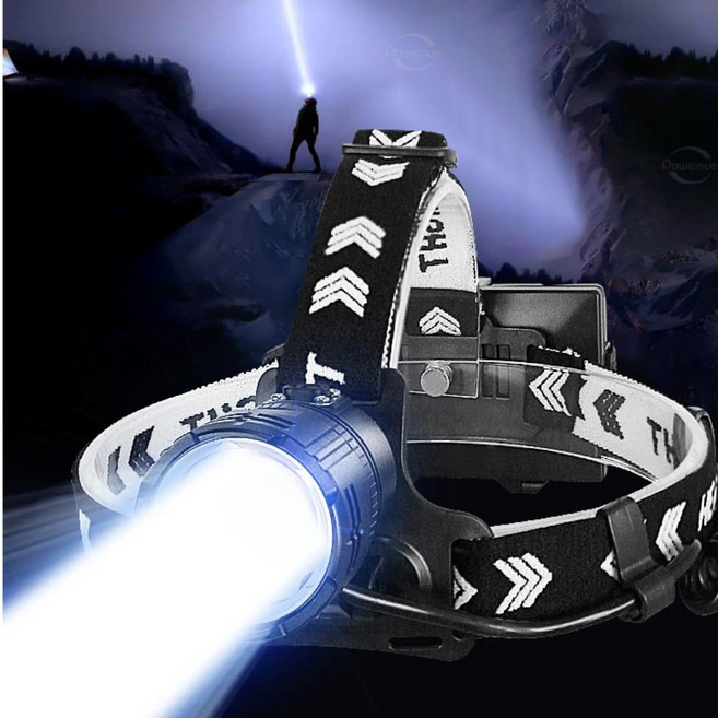 13000루멘 XHP360 줌 헤드랜턴 울브스 H8, 본품+배터리3+UM4충전기, 1개