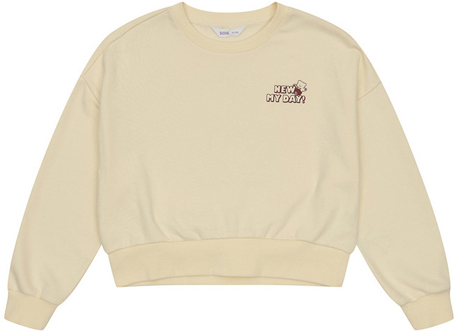 소이 남아 베어 프린팅 맨투맨 티셔츠 23F0456 CR