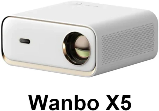 X5 Wanbo 스마트 프로젝터 풀 HD 1080P 1100ANSI 루멘 안드로이드 9.0 홈 시어터 비머