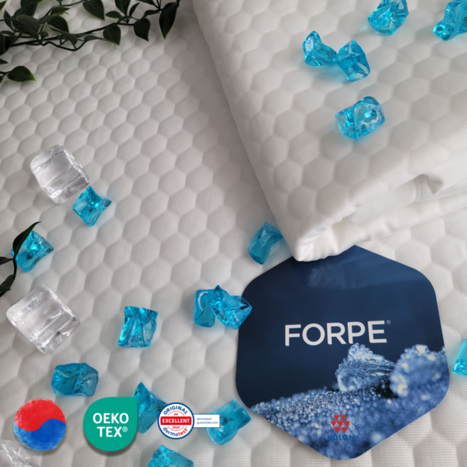 FABEHO 포르페 냉감 패밀리 침대 패드 여름 맞춤 주문 제작 200x200 S+S, 쿨매트, 화이트