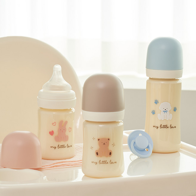 에디슨 리틀러브 PPSU 젖병 + 젖꼭지 SET, 블루 EL2032 + XL 젖꼭지 EL2131, 1세트, 150ml