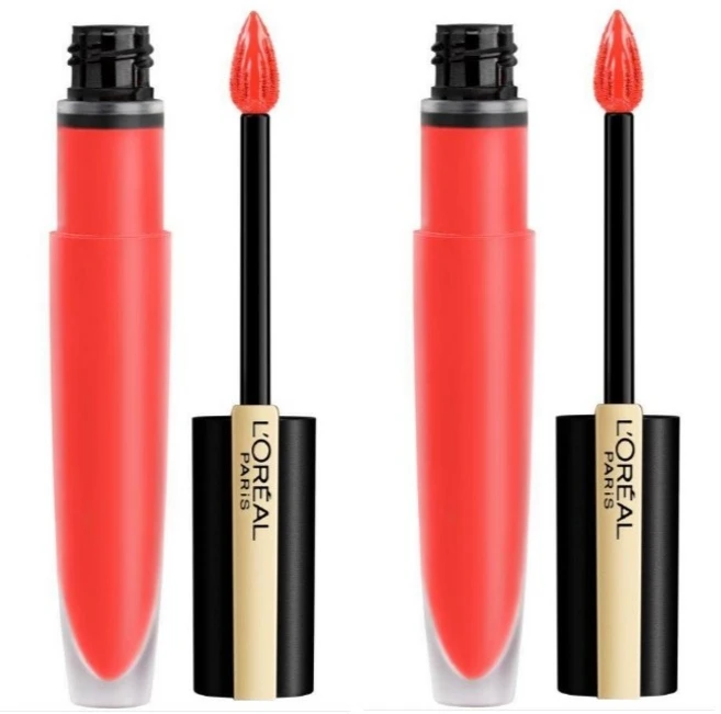 로레알 파리 루즈 시그니처 132 Radiate 코랄 7ml x 2개 매트 립루즈 립글로스 독일 내수용 - 쿠팡