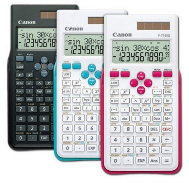 캐논 공학용 계산기 F-715SG 전자 기사 자격증 시험용 분수 휴대용